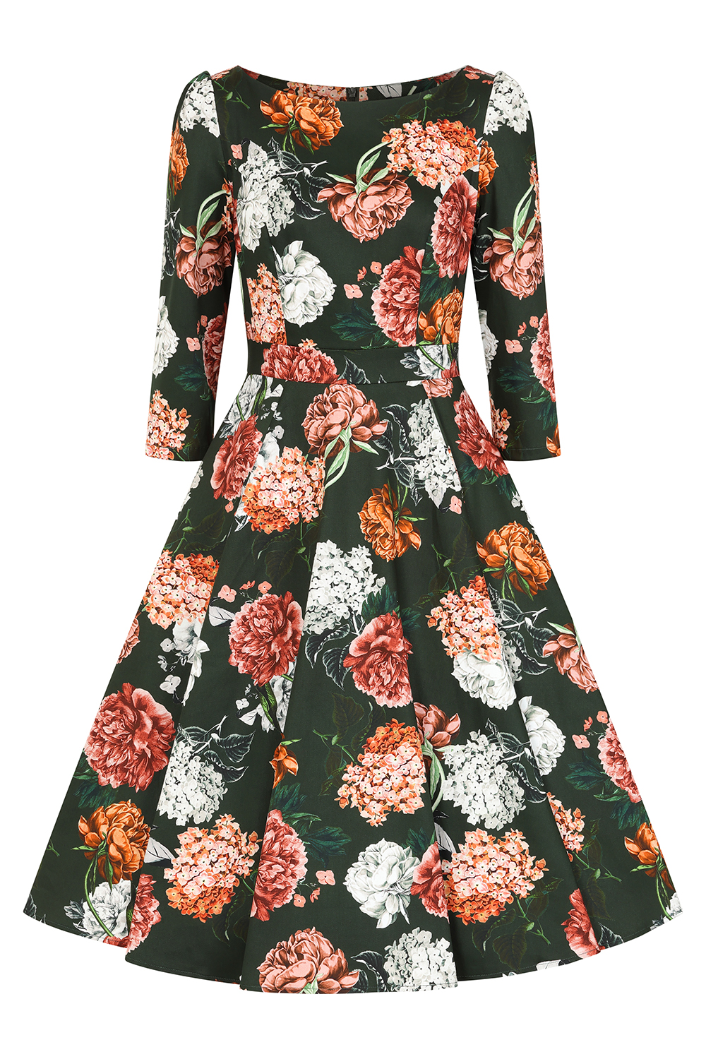 Paige Floral Swing Dress in Extended Sizing